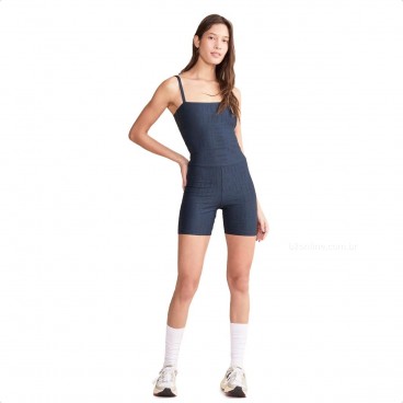 Macaquinho Shorts Live Sense Pro Feminino Marinho