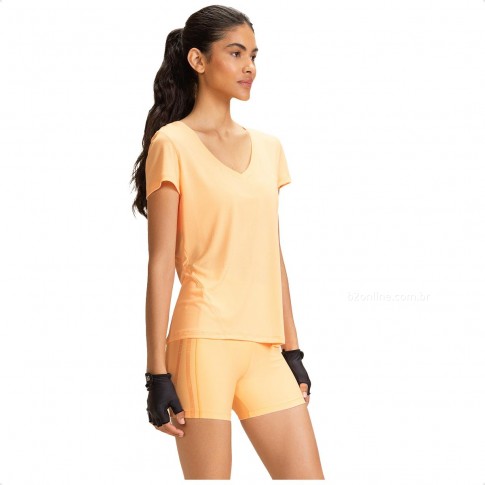 Shorts Live Dynamic Mat Feminino Laranja