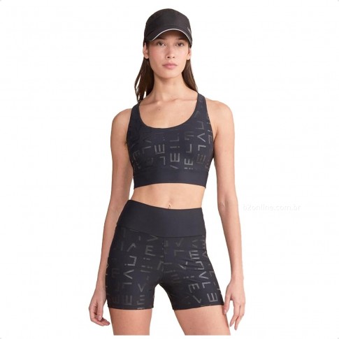 Top Live Icon Hydefit Adaptiv Feminino Preto
