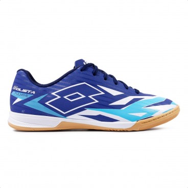 Chuteira Futsal Lotto Solista Fulmine B700 Masculina Marinho / Branco