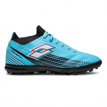 Chuteira Society Lotto Solista Supernova Masculina Azul / Preto