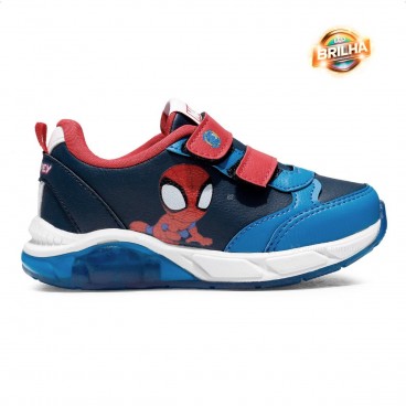 Tênis Marvel Bebê Homem Aranha Infantil Azul / Vermelho