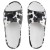 Chinelo Slide Melissa Free Print Feminina Branco / Preto