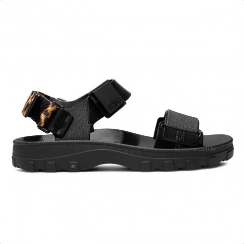 Sandália Melissa Kick Off Sandal Low Feminina Preto