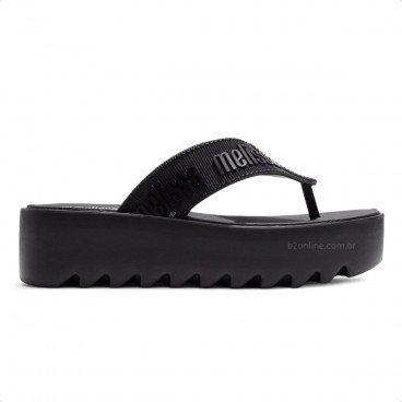 Sandália Melissa M-Lover Thong Platform Feminina Preto