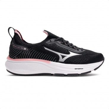 Tênis Mizuno Cool Ride 3 Feminino Preto / Rosa