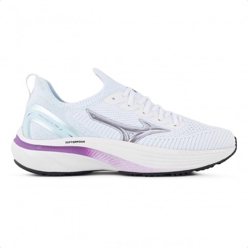 Tenis Mizuno Glow 2 Feminino Branco / Azul Claro