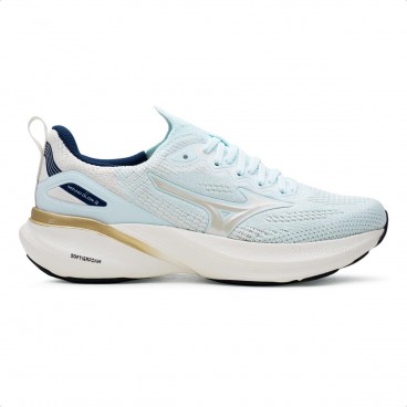 Tenis Mizuno Glow 3 Feminino Azul Claro