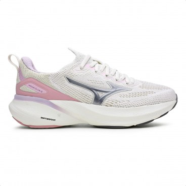 Tenis Mizuno Glow 3 Feminino Bege / Rosa
