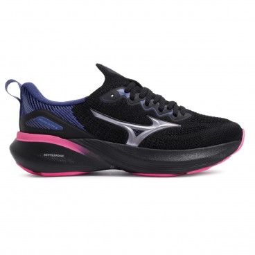 Tenis Mizuno Glow 3 Feminino Preto / Rosa