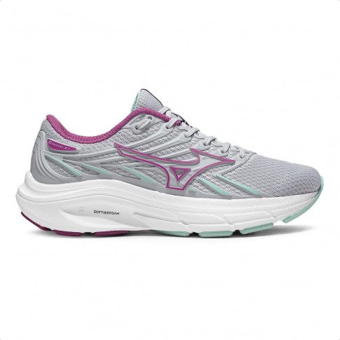 Tênis Mizuno Jet 8 Feminino Cinza / Rosa