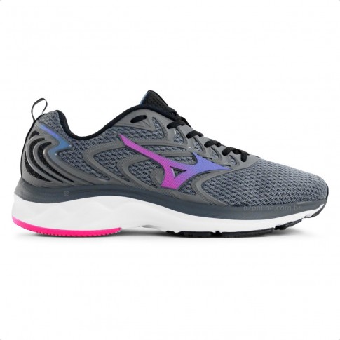 Tênis Mizuno Space 4 Feminino Chumbo / Rosa