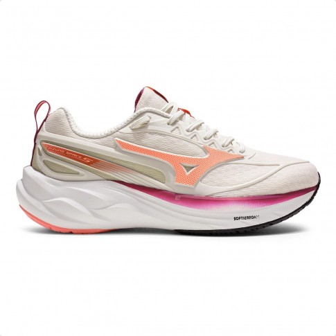 Tênis Mizuno Space 5 Feminino Bege / Rosa