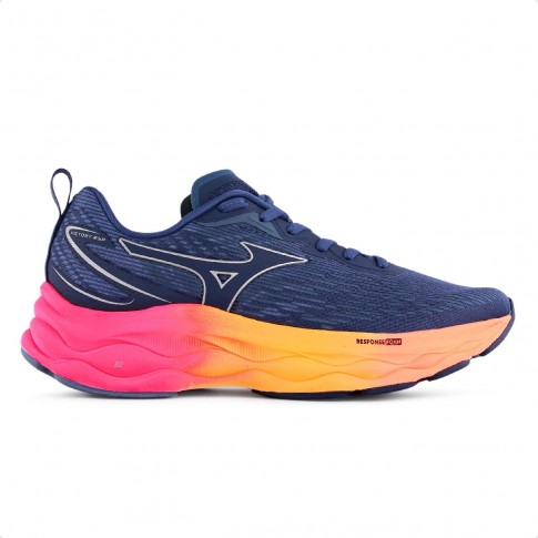 Tênis Mizuno Victory Rsp Feminino Azul Marinho / Laranja