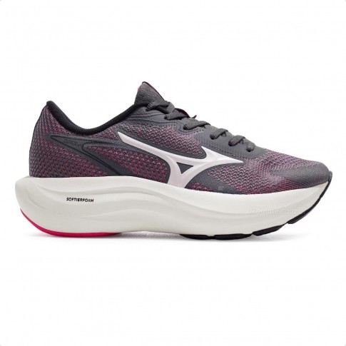 Tênis Mizuno Virtue 2 Feminino Cinza / Rosa