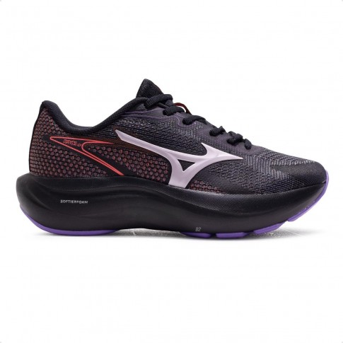 Tênis Mizuno Virtue 2 Feminino Preto / Lilas