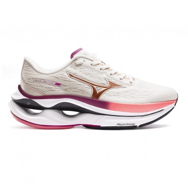 Tênis Mizuno Wave Creation 26 Feminino Bege / Rosa