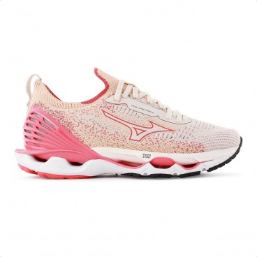 Tênis Mizuno Wave Endeavor 2 Feminino Bege / Rosa