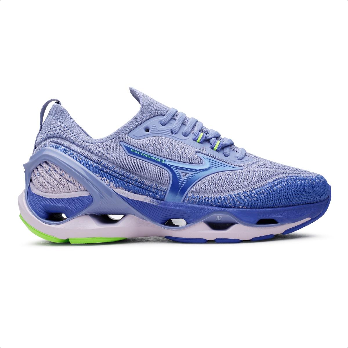 Tênis Mizuno Wave Endeavor 3 Feminino Lilás / Azul