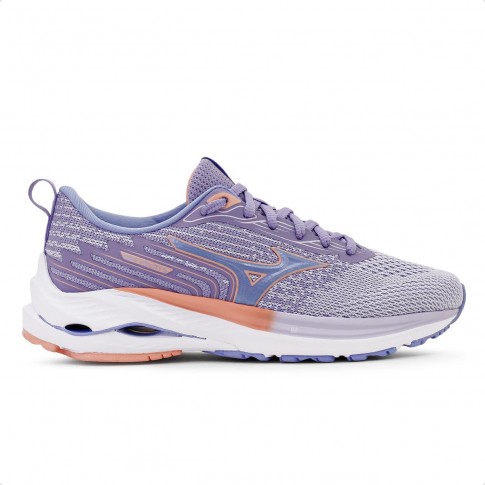 Tênis Mizuno Wave Vitality 5 Feminino Lilás / Salmão