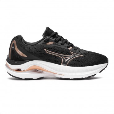 Tênis Mizuno Wave Vitality 6 Feminino Preto / Dourado