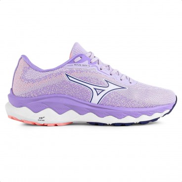 Tênis Mizuno Wave Way 4 Feminino Lilás / Coral