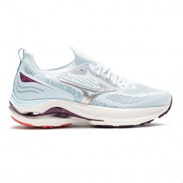 Tênis Mizuno Wave Zest 2 Feminino Azul Claro / Roxo