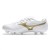 Chuteira Campo Mizuno Regent Club MD Masculina Branco / Dourado