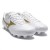 Chuteira Campo Mizuno Regent Club MD Masculina Branco / Dourado