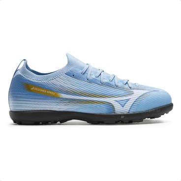 Chuteira Society Mizuno Alpha Club As Masculina Azul / Branco