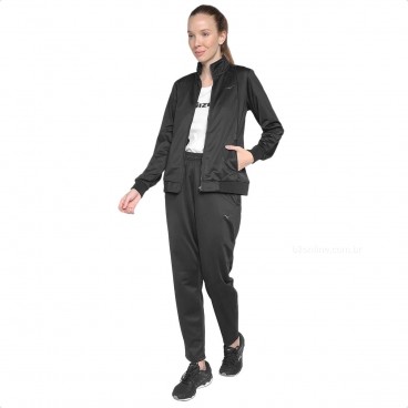 Conjunto Agasalho Mizuno Basic Feminino Preto
