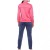 Conjunto Agasalho Mizuno Basic Feminino Rosa / Marinho