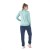 Conjunto Agasalho Mizuno Basic Feminino Verde água / Marinho