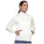 Conjunto Agasalho Mizuno Root III Feminino Off White / Marinho