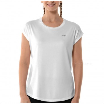 Camiseta Mizuno Sportwear Feminina Branco