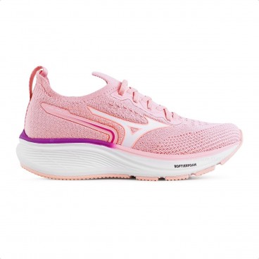 Tênis Mizuno Cool Ride 2 Junior Unissex Rosa / Roxo