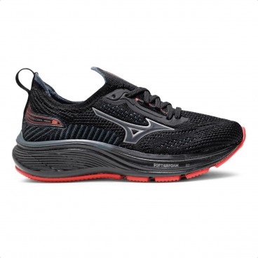 Tênis Mizuno Cool Ride 3 Junior Unissex Preto