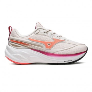 Tênis Mizuno Space 5 Junior Bege / Coral