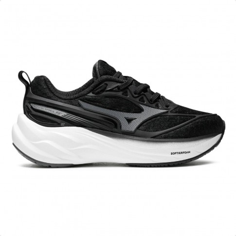 Tênis Mizuno Space 5 Junior Preto / Prata