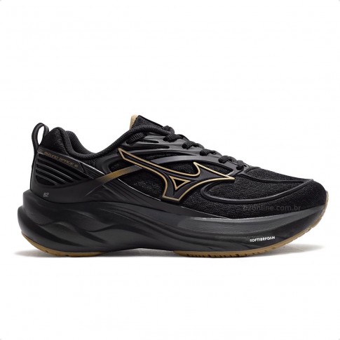 Tênis Mizuno Space 6 Junior Preto / Dourado