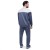 Conjunto Agasalho Mizuno Root II M Masculino Azul / Cinza
