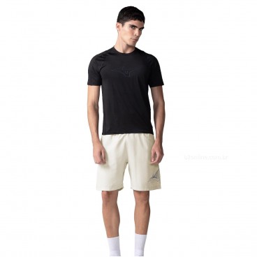 Bermuda Mizuno Run Bird Masculina Bege / Cinza