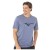 Camiseta Mizuno Treino Run Spark Mescla Masculina Cinza / Marinho