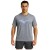 Camiseta Mizuno Treino Run Spark Mescla Masculina Grafite / Azul