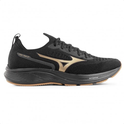 Tênis Mizuno Cool Ride 2 Masculino Preto / Dourado