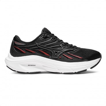 Tênis Mizuno Jet 8 Masculino Preto / Vermelho