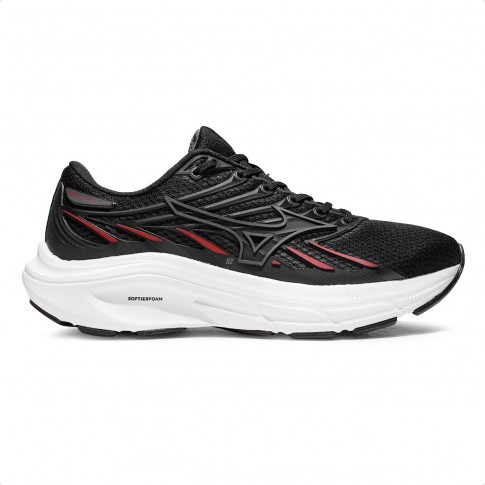 Tênis Mizuno Jet 8 Masculino Preto / Vermelho