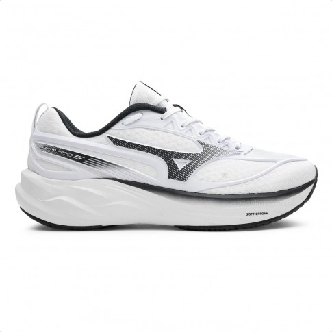 Tênis Mizuno Space 5 Masculino Branco / Preto