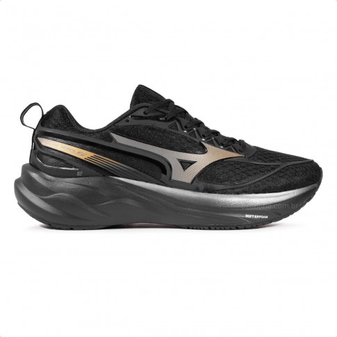 Tênis Mizuno Space 5 Masculino Preto / Dourado