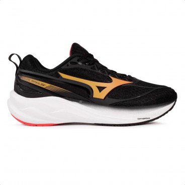 Tênis Mizuno Space 5 Masculino Preto / Laranja